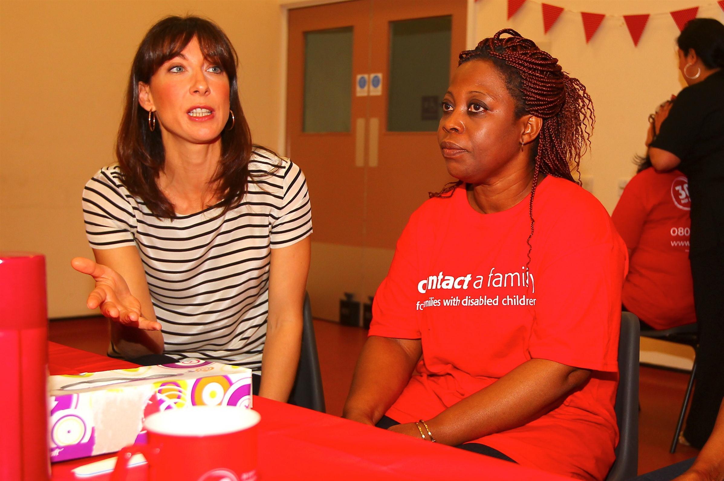 Samantha Cameron gives manicures at the launch of Contact a Family's campaign | Picture 101301